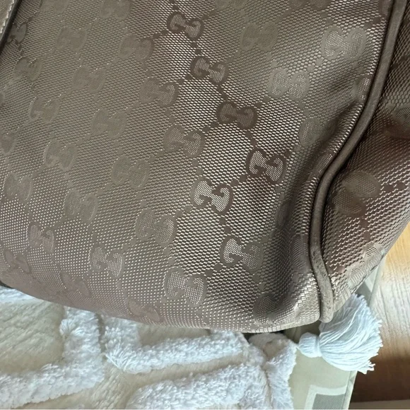 Gucci Metallic Monogram Carry On Convertible Duffle